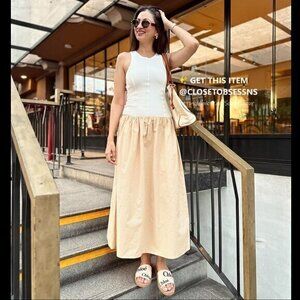 ZARA Contrasting Midi Dress